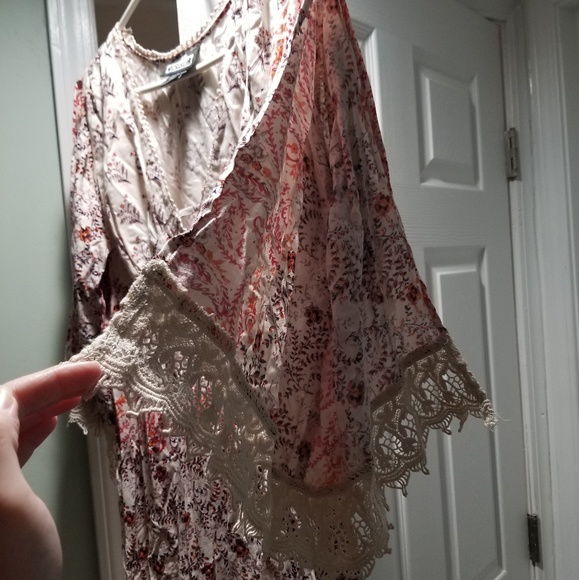 Angie Bohemian Print Crochet Maxi Dress - Picture 6 of 8